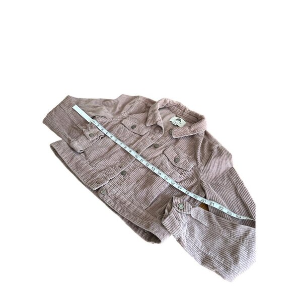 1 Sunset Lane Corduroy Utility Cropped Jacket In Dusty Rose Size M Pockets Chic - Picture 8 of 9